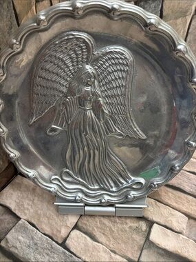 Wilton Armetale Silver Angel Decorative Plate
